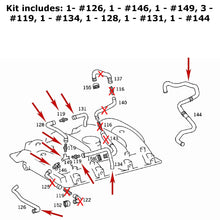 Load image into Gallery viewer, 1996-99 Mercedes 420 500 Intake Manifold &amp; Valve Cover All Air Breather Hose Kit
