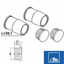 Load image into Gallery viewer, 2005-24 Jaguar Left Right Front Brake Caliper Slide Pin Bushing &amp; Dust Cap Kit
