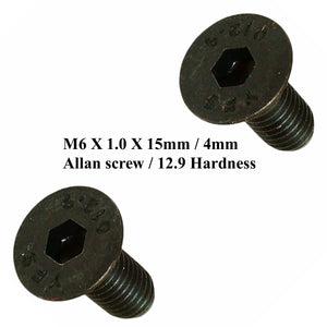 1959-86 Mercedes Front Rear Door Locking Eye Trunk Latch M6 X1.0mm Tapered Screw