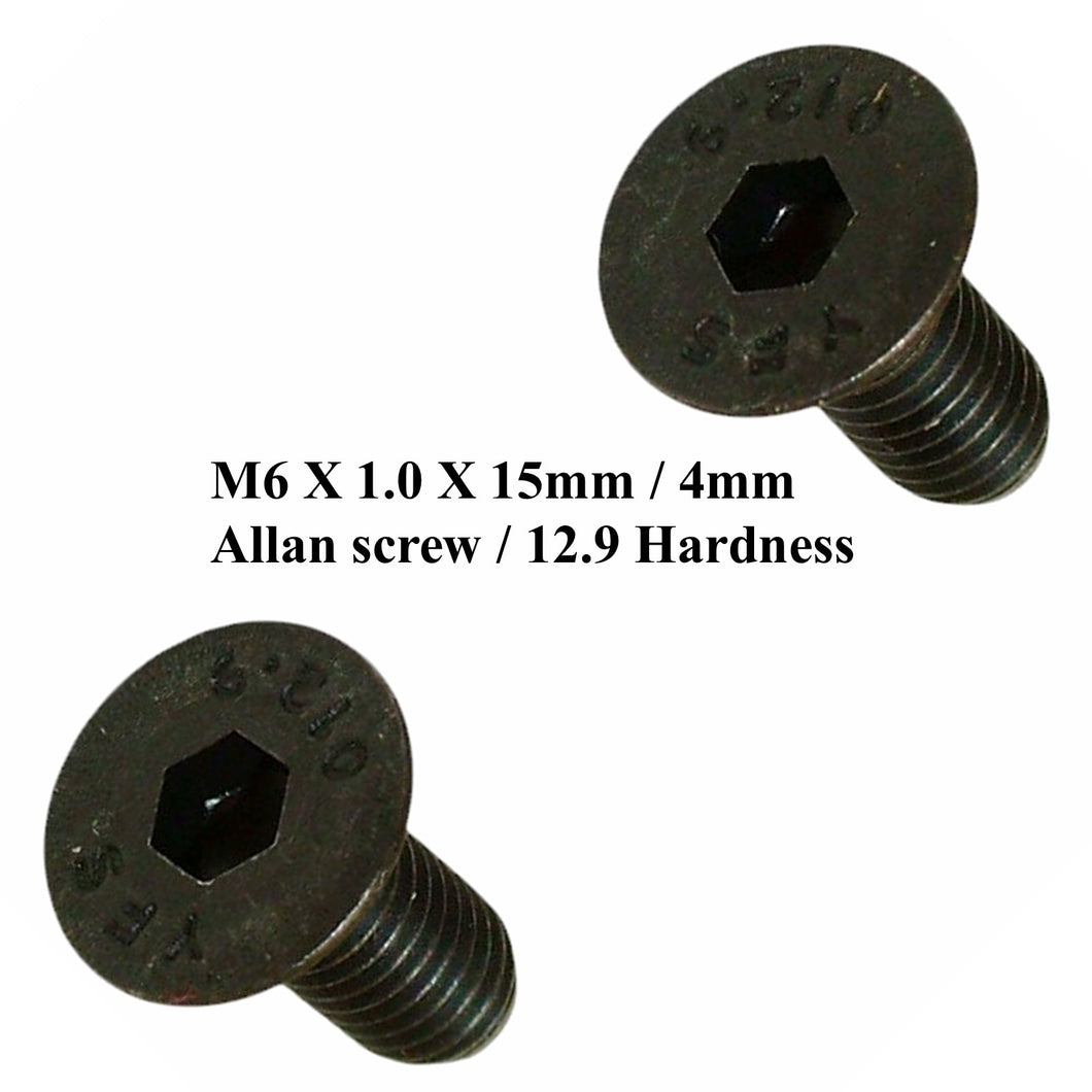1959-86 Mercedes Front Rear Door Locking Eye Trunk Latch M6 X1.0mm Tapered Screw