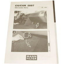 Load image into Gallery viewer, 94-04 Mercedes C CLK SLK 220 230 280 32 36 43 55 Activated Charcoal Cabin Filter

