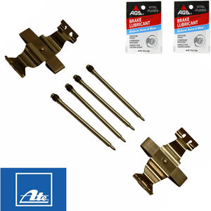 2001-06 Mercedes C CL CLK E S SL SLK Front Brake Caliper Pad Pin Spring Kits Ate