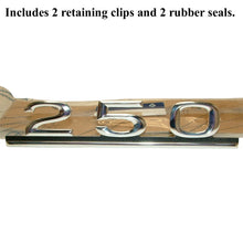 Load image into Gallery viewer, 1968-72 Mercedes W114 250 Trunk Lid 250 Emblem Badge + Seals Clips 114 817 09 15
