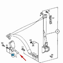 Load image into Gallery viewer, 1994-95 Mercedes C220 C280 Left Front Seat Belt Buckle Lock Latch 202 860 69 69
