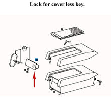 Load image into Gallery viewer, 1986-95 Mercedes W124 260 300 320 400 420 500 Center Console Sliding Lid Lock
