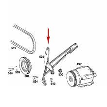 Load image into Gallery viewer, 1977-81 Mercedes 280E 280CE 280SE M110 DOHC New Emission Smog Air Pump Bracket
