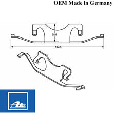 Load image into Gallery viewer, 2 X 00-14 Mercedes CL E GL ML R S SL Rear Brake Pad Anti Rattle Retainer Springs
