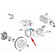 Load image into Gallery viewer, 2 X Front Brake Caliper Pad Return Anti Rattle Springs 1998-12 Mercedes Hella
