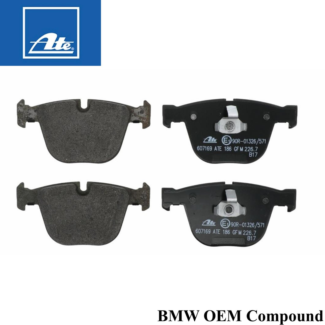 Rear Brake Pad Set Select 02-14 BMW Alpina B7 X5 X6 5 6 & 7 Ate 34 21 6 768 471