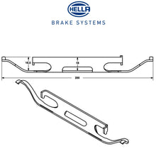 Load image into Gallery viewer, 1995-01 BMW 740iLP 750iL 750iLP Front Brake Caliper Pad Spring Clips 1 163 416
