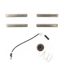 Load image into Gallery viewer, Rear Brake Pad Set with Clips &amp; Sensor 99-05 Mercedes ML Class Ate OEM Compound
