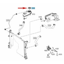 Load image into Gallery viewer, 1996-23 Mercedes Radiator Coolant Overflow Expansion Tank Screw On Cap
