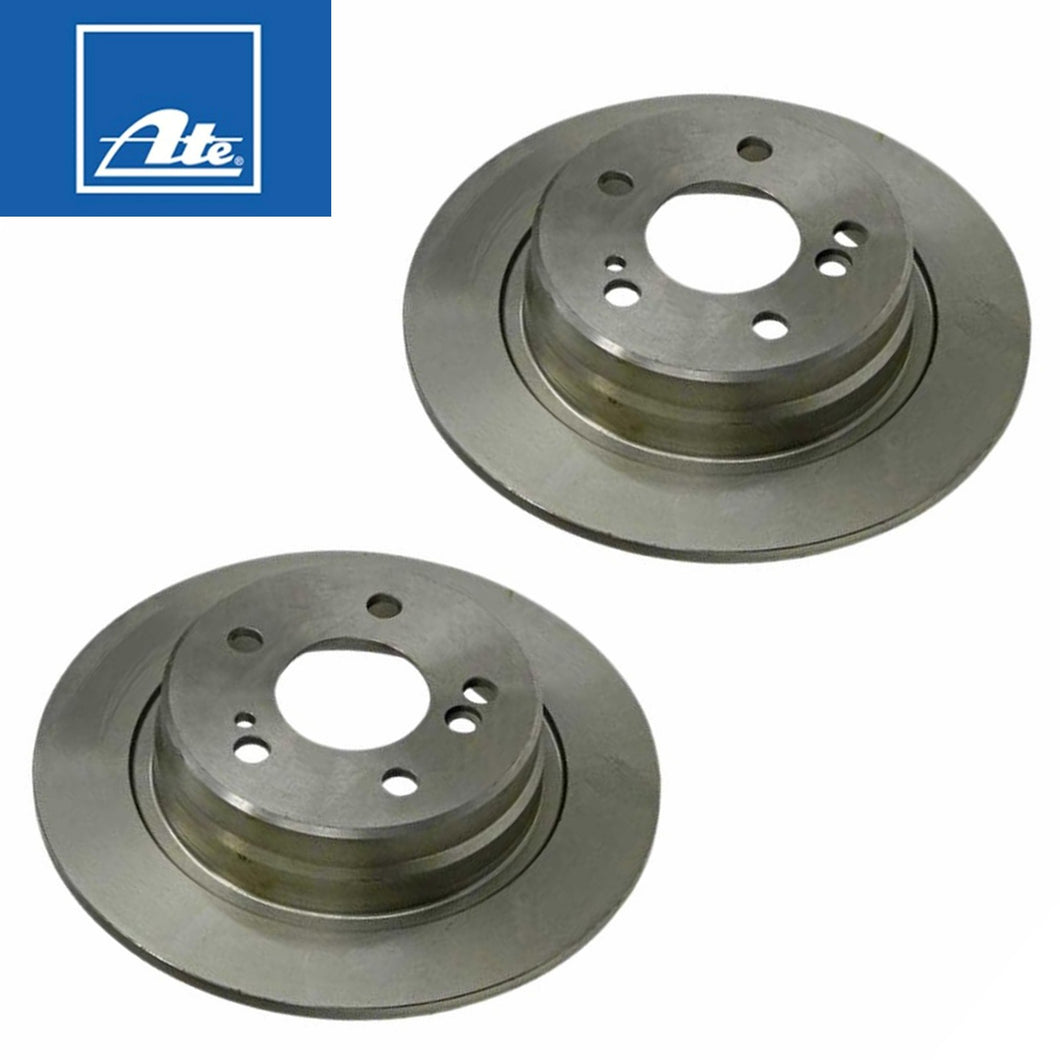 1990-95 Mercedes 300 500SL 320 500 Rear Brake Disc Rotors  Ate 129 423 00 12