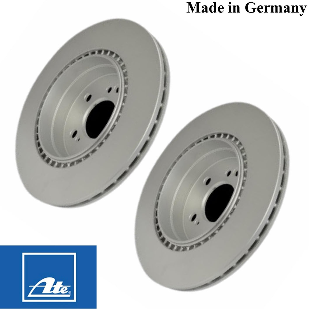 1993-02 Mercedes W129 SL L & R Rear Brake Disc Rotors Ate Coated 129 423 03 12