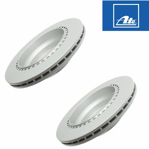 03-17 Mercedes E CLS GLK Pair Coated Rear Brake Disc Rotors Ate 000 423 09 12 07