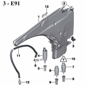 1997-17 BMW 3 5 7 M X Z Windshield Washer Pump Front Rear OEM Continental VDO