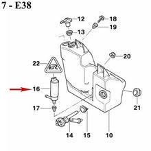 Load image into Gallery viewer, Windshield Washer Pump Front Rear 1997-17 BMW 3 5 7 M X Z OEM Continental VDO
