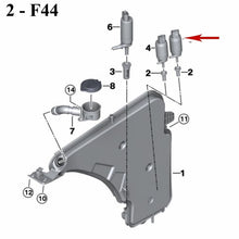 Load image into Gallery viewer, 1995-98 BMW 528i 540i 740i 740iL 750iL Windshield Washer Pump &amp; Grommet Febi
