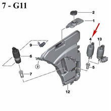 Load image into Gallery viewer, 1995-98 BMW 528i 540i 740i 740iL 750iL Windshield Washer Pump &amp; Grommet Febi

