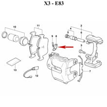 Load image into Gallery viewer, 1996-03 BMW Left or Right Rear Brake Caliper Bleeder Screw Dust Cap OEM ATE
