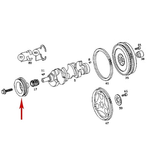 1998-08 Mercedes C CLK E G ML S SL SLK Crankshaft Pulley & Vibration Damper