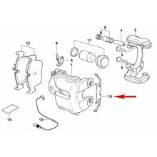 Load image into Gallery viewer, 2006-10 BMW M5 E60 M6 E63 E64 Front Brake Caliper Pad Retaining Spring 2 283 167
