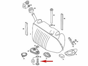 1981-85 Mercedes 380 500 SE SEC SEL Fuel Tank Filter Screen 126 470 00 86 OE MB