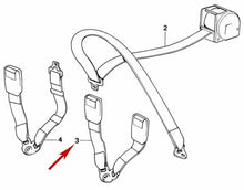 Load image into Gallery viewer, 1983-86 BMW 318i 524td 325e 528e 533i 535i 733i Rear Seat Belt Lock Buckle Set 2
