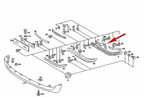 1972-73 Mercedes R107 280 350 450 SL SLC Left Front Bumper Bracket 107 885 09 40