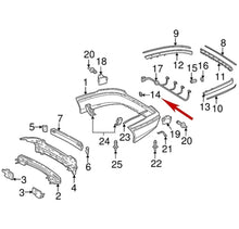 Load image into Gallery viewer, Rear Bumper Tow Hook Cover 2000-06 Mercedes S 350 430 500 600 Genuine Mercedes
