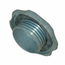 Load image into Gallery viewer, Oil Fuel Gas Filler Cap &amp; Seal Aluminum Screw On 1953-68 Mercedes 136 501 00 54
