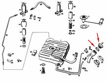 Load image into Gallery viewer, Oil Fuel Gas Filler Cap &amp; Seal Aluminum Screw On 1953-68 Mercedes 136 501 00 54

