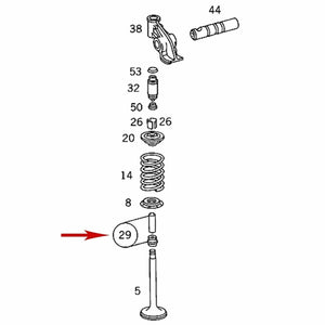 Cylinder Head Valve Stem Seal Kit 1984-93 Mercedes 4 Cylinder 102 050 01 58