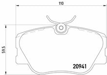 Load image into Gallery viewer, Front Brake Pads Set 1986-95 Mercedes W124 W201 190 260 300 Mercedes OEM Pagid

