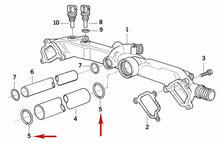 Load image into Gallery viewer, Cooling Water Pipe Manifold O-rings 1988-10 BMW 5 6 7 8 X5 Z8 34 X 4 1 710 048
