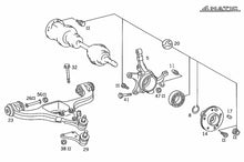 Load image into Gallery viewer, 1990-93 Mercedes 300E 300TE 4MATIC Left Front Lower Control Arm Ball Joint OE MB
