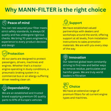 Load image into Gallery viewer, 1961-67 Mercedes 190Dc 200D Diesel OEM MANN Engine Oil Filter Kit 000 180 01 09
