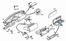 Load image into Gallery viewer, 1998-06 Mercedes CL500 CL55 S430 S55 Glove Box Small Container Box 220 680 25 91
