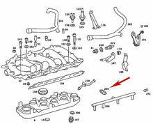 Load image into Gallery viewer, 2 1981-88 Mercedes 190E 380 SE SEC SEL SL SLC Breather Hose Distribution Fitting
