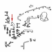 Load image into Gallery viewer, 1970-75 Mercedes 300 350 450 SL SE SEL Auxiliary Air Valve Hose 116 094 01 91 OE
