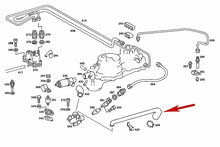 Load image into Gallery viewer, 1976-85 Mercedes 450 500 SE SEC SEL SL SLC Valve Cover Hose to Air Idle Housing
