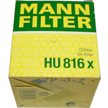 Load image into Gallery viewer, 2006-19 BMW OEM MANN Oil Filter Kit with Seals 11 42 7 566 327 Germany HU 816 x
