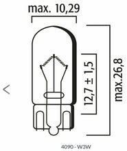 Load image into Gallery viewer, 1966-95 Mercedes Instrument Cluster 3W Glass Base Bulb OEM 072601 012240 Germany
