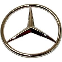 Load image into Gallery viewer, 1986-89 Mercedes R107 560SL Trunk Emblem with Grommets New OE NLA 107 758 04 58
