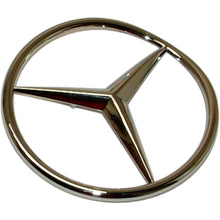 Load image into Gallery viewer, 1986-89 Mercedes R107 560SL Trunk Emblem with Grommets New OE NLA 107 758 04 58
