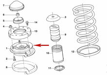 Load image into Gallery viewer, 90-95 BMW 525i 530i 535i 540i M5 Front Strut Shock Mount OE BMW 31 33 1 139 437
