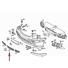 Load image into Gallery viewer, 1998-04 Mercedes SLK230 SLK320 Front Bumper Center Grille Insert 170 885 03 23
