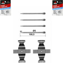 Load image into Gallery viewer, 2002-09 Mercedes C SLK AMG Front Brake Pad Spring Pin &amp; Lube Hardware Kit
