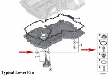 Load image into Gallery viewer, Lower Oil Pan Bolt 8X25 mm 2017-22 BMW M760i X-Drive OE BMW 07 12 9 909 333
