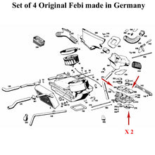 Load image into Gallery viewer, Complete Heater Lever Handle Kit 1967-73 Mercedes 108 109 250 280 S SE 300 SEL

